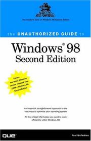 The unauthorized guide to Windows 98 Second Edition