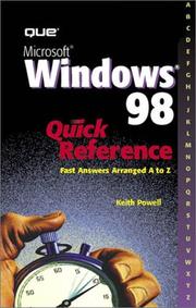 Microsoft Windows 98 quick reference