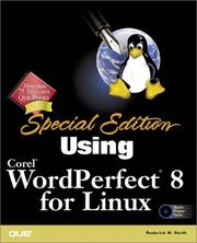 Cover of: Using Corel WordPerfect 8 for Linux