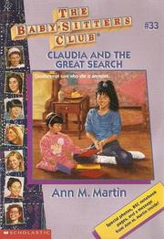 Cover of: Claudia and the Great Search