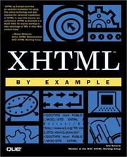 Cover of: XHTML by example