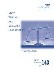 Cover of: State Weights and Measures Laboratories Program Handbook (NIST Handbook)