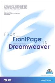 From Microsoft FrontPage to Macromedia Dreamweaver