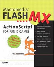 Cover of: Macromedia Flash MX ActionScript for Fun and Games (With CD-ROM)