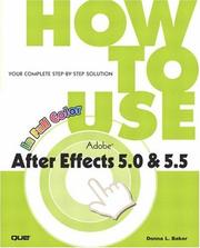 Cover of: How to Use Adobe After Effects 5.0 & 5.5