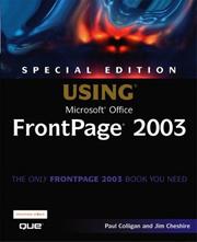 Special edition using Microsoft Office FrontPage 2003