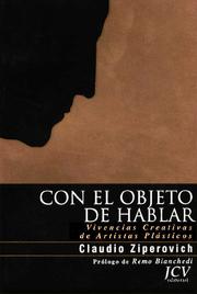 Cover of: Con el objeto de hablar by Claudio Ziperovich