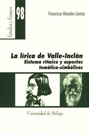 Cover of: lírica de Valle-Inclán: sistema rítmo y aspectos temático-simbólicos