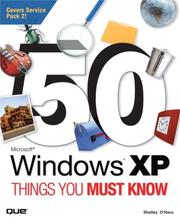 50 Microsoft Windows XP things you must know