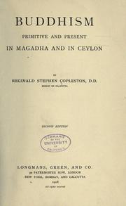 Cover of: Buddhism, primitive and present, in Magadha and in Ceylon by Reginald Stephen Copleston