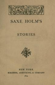 Cover of: Saxe Holm's stories. by Helen Hunt Jackson