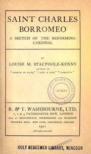 Cover of: Saint Charles Borromeo by Louise M. Stacpoole Kenny