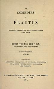Plays by Titus Maccius Plautus