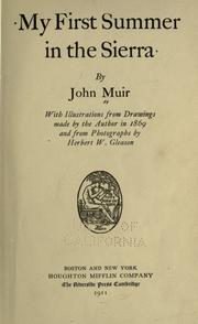 Cover of: My first summer in the Sierra by John Muir
