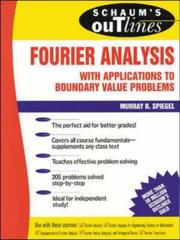 Cover of: Schaum's outline of theory and problems of Fourier analysis: with applications to boundary value problems