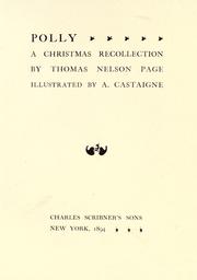 Cover of: Polly; a Christmas recollection