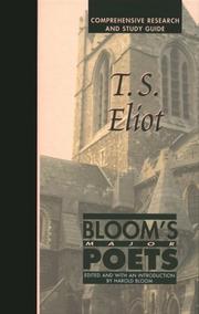 Cover of: T.S. Eliot