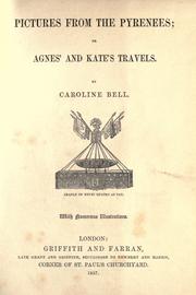 Cover of: Pictures from the Pyrenees, or, Agnes' and Kate's travels
