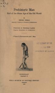 Cover of: Prehistoric man by Henry Field