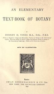 Cover of: An elementary text-book of botany