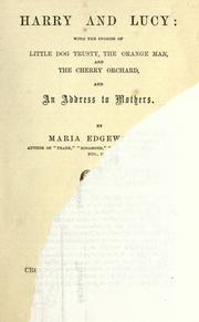 Cover of: Harry and Lucy ... by Maria Edgeworth