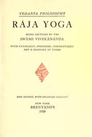 Cover of: Râja yoga: being lectures by the Swâmi Vivekânanda