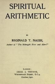 Cover of: Spiritual arithmetic. by Reginald T. Naish