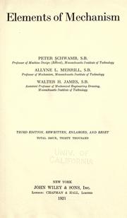 Cover of: Elements of mechanism by Peter Schwamb