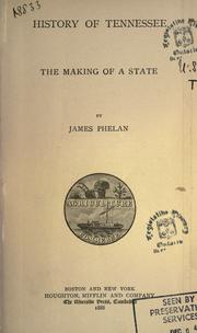 Cover of: History of Tennessee: the making of a state