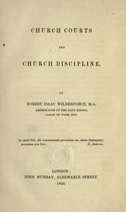 Cover of: Church courts and church discipline