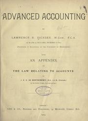 Advanced accounting by Lawrence Robert Dicksee