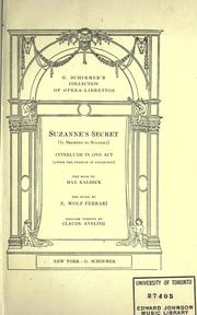 Cover of: Suzanne's secret. by Ermanno Wolf-Ferrari