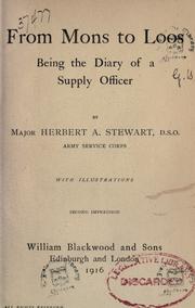 Cover of: From Mons to Loos by Herbert Arthur Stewart