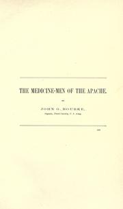 Cover of: The medicine-men of the Apache.
