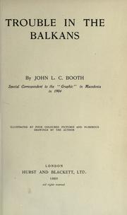 Cover of: Troubles in the Balkans. by John L. C. Booth