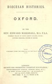 Oxford by Marshall, Edward