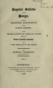 Popular ballads and songs by Jamieson, Robert