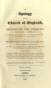 Cover of: apology for the Church of England