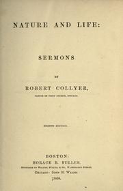 Cover of: Nature and life: sermons