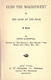 Cover of: Cleo the magnificent by Zangwill, Louis