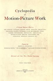 Cover of: Cyclopedia of motion-picture work: a general reference work.