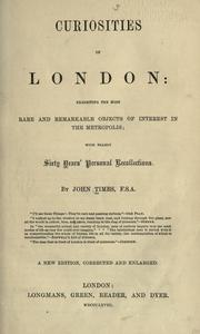 Cover of: Curiosities of London by John Timbs
