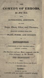 Cover of: The Comedy of Errors