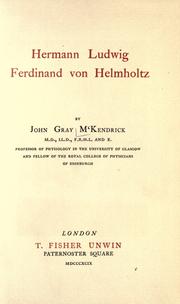 Hermann Ludwig Ferdinand von Helmholtz by McKendrick, John Gray