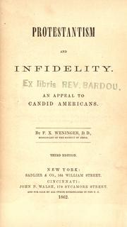 Cover of: Protestantism and infidelity: an appeal to candid Americans