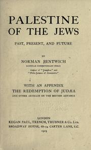 Cover of: Palestine of the Jews: past, present and future