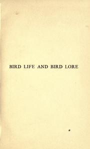 Cover of: Bird life and bird lore
