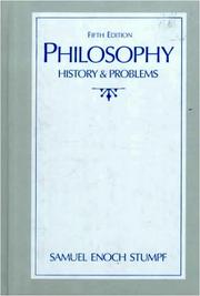 Cover of: Philosophy: history & problems