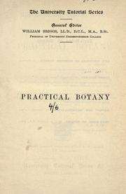 Cover of: Practical botany by F. Cavers