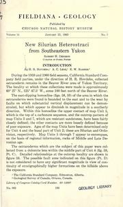 Cover of: New Silurian Heterostraci from southeastern Yukon by Robert H. Denison. Intro. by H.R. Hovdebo, A.C. Lenz [and] E.W. Bamber.